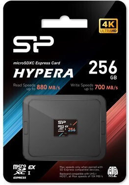 Silicon Power microSDXC 256GB U3 V30 A1 UHS-I 880MB/s με αντάπτορα