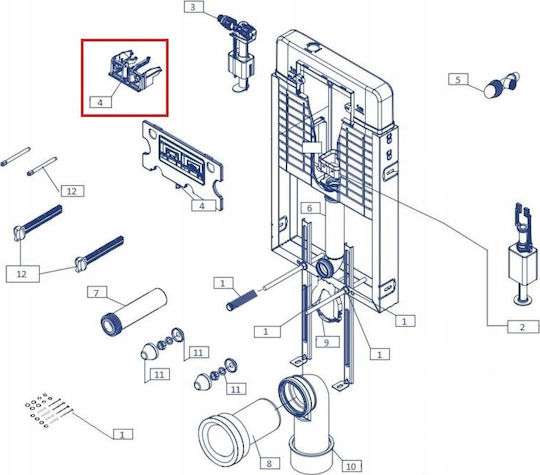 Placă De Inspecție Pentru Rezervor Cadru Încastrat Slim&silent Cersanit K99-0162