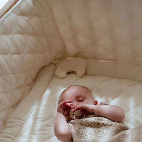 Little Dutch Pure Crib Bumper Standard Inside Pure Soft White 28cm