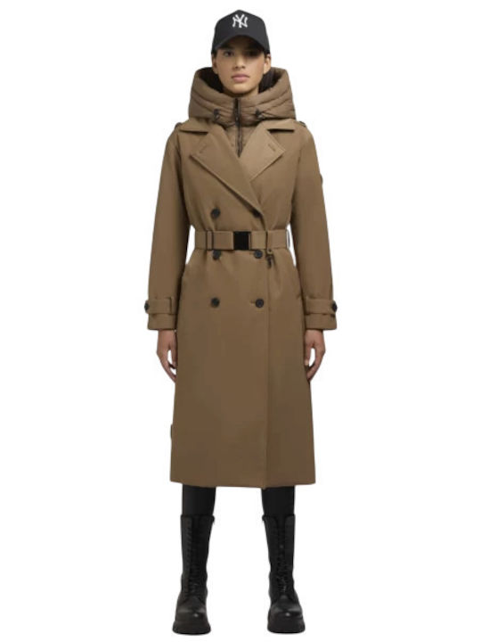 Damen Beige Mantel