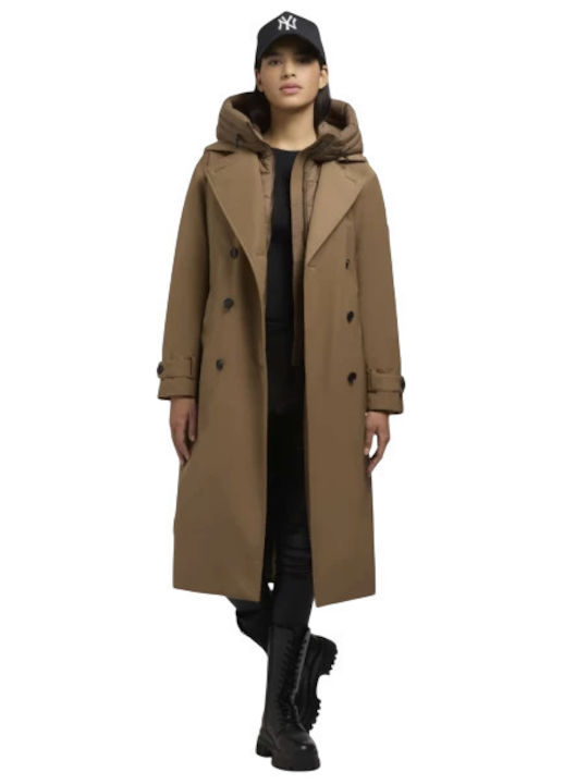 Damen Beige Mantel
