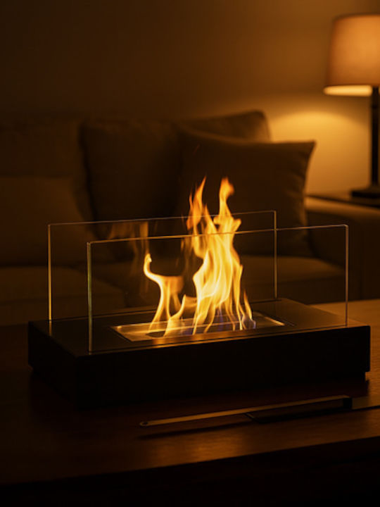Focar Interior din metal Negru 35x18x17cm