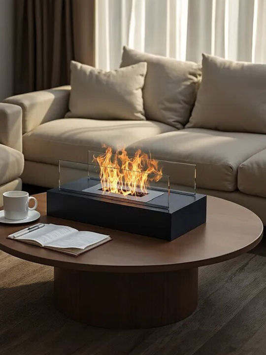 Focar Interior din metal Negru 35x18x17cm