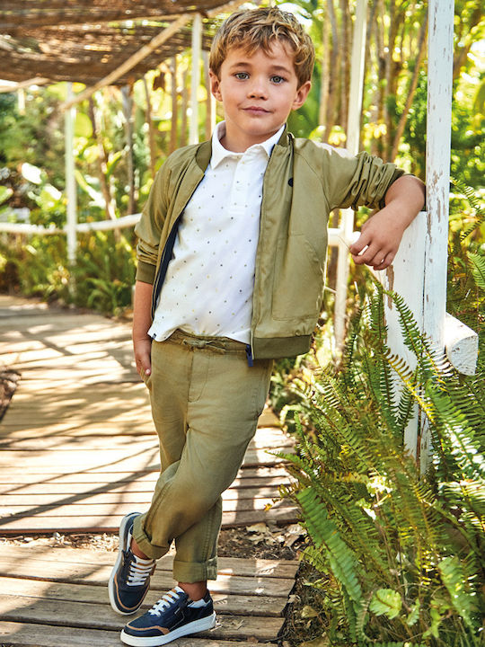 Kinder Schlaghose Leinen Khaki