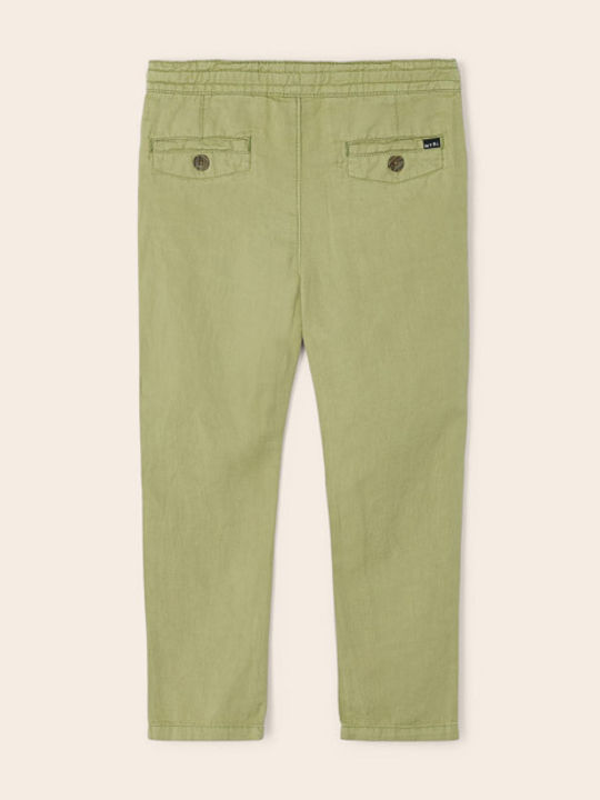 Kinder Schlaghose Leinen Khaki