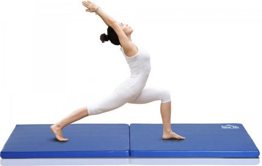 HomCom Klappbare Trainingsmatte Für Kunstturnen Blau (180x60x5cm)