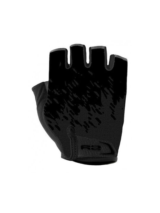 R2 Easer Kurze Fahrradhandschuhe Schwarz