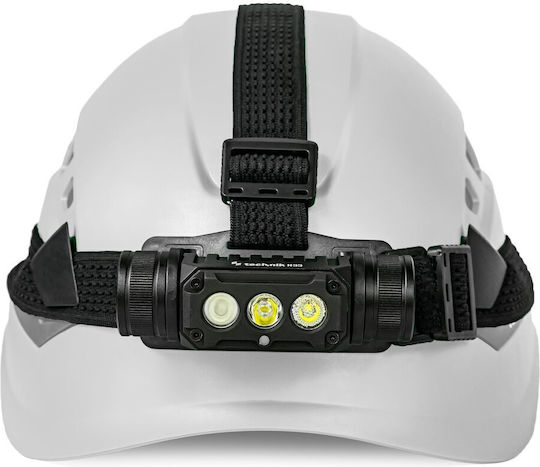 Technik Rechargeable Headlamp LED IP44 with Maximum Brightness 1200lm Red
