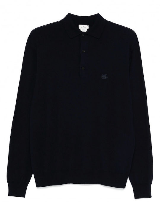 Polo Bluse Blau