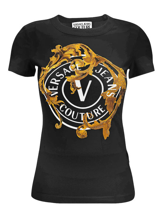Vemblem Baroque Γυναικείο T-shirt Black/gold