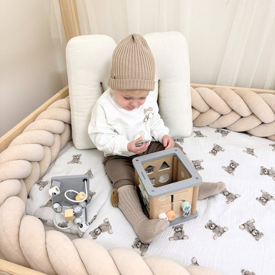 Formensortierspiel Play Cube aus Holz für 18++ Monate