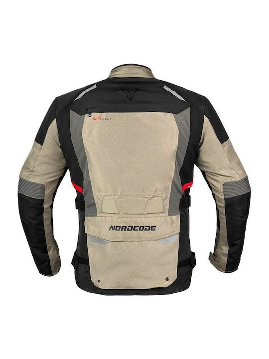 Nordcode Force Men's Motorcycle Jacket 4 Seasons Waterproof Force Sand/Olive