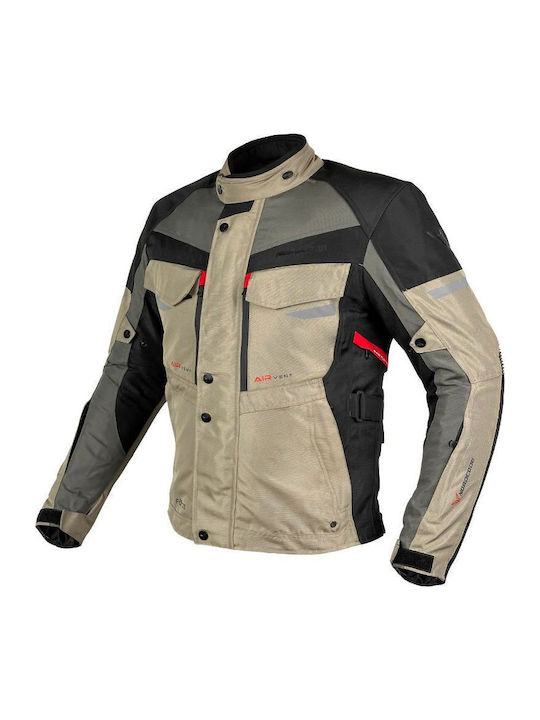 Nordcode Force Men's Motorcycle Jacket 4 Seasons Waterproof Force Sand/Olive