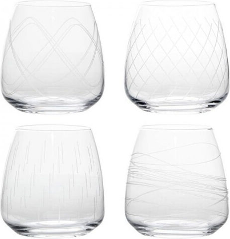 Secret de Gourmet Set Pahare Pentru Apă Și Cocktail Din Sticlă 400ml 4 Bucăți