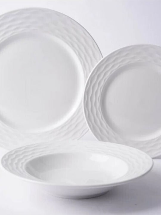 Secret de Gourmet Σερβίτσιο Πιάτων από Πορσελάνη Λευκό 12τμχ