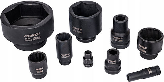 Proline Socket Nuss Pneumatisch mit Vierkant-Antrieb 1" Durchmesser 1" / 75 1Stück