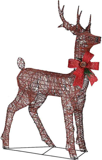 Bakaji Bakaji Family of 3 Christmas Lighted Reindeer 600 LED Warm White Knitted Rope Outdoor