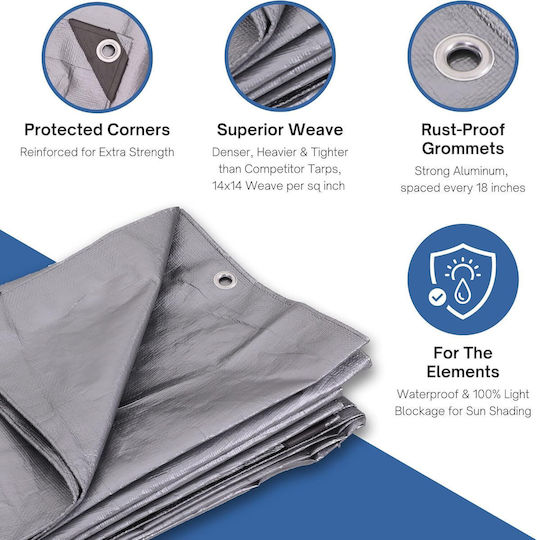 Netz / Schattiergewebe Gray 2x3m 80gr/m²