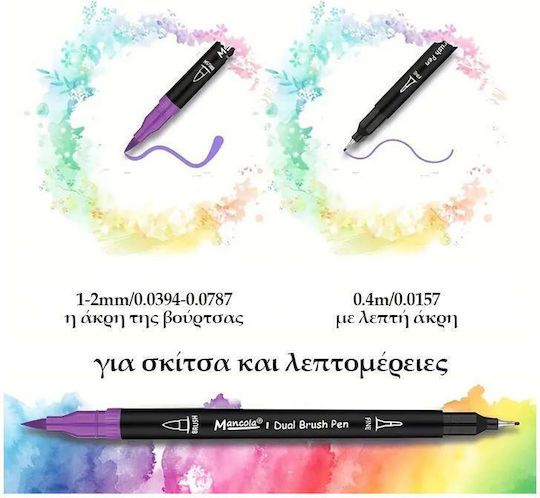 Drawing Markers Thin Double Tip Set 100pcs