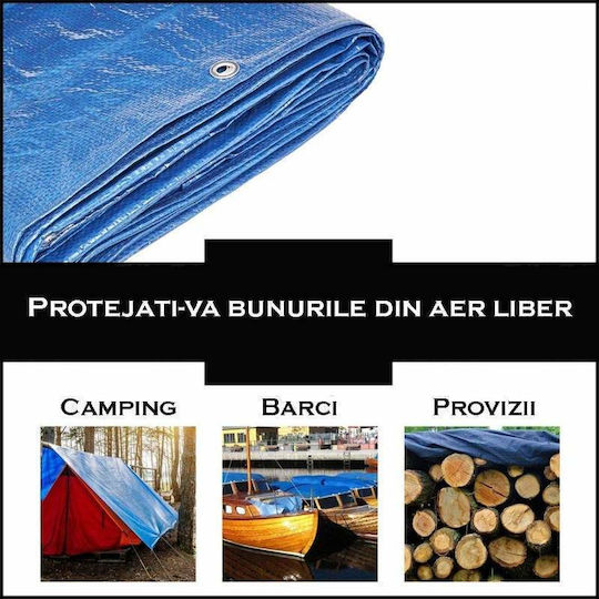 Waterproof Tarpaulin 4x3m. Blue
