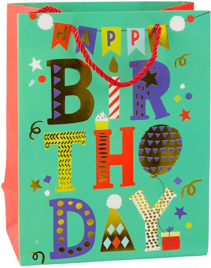 Lean Toys Paper Bag for Gift Multicolored 23x10.5x18cm.