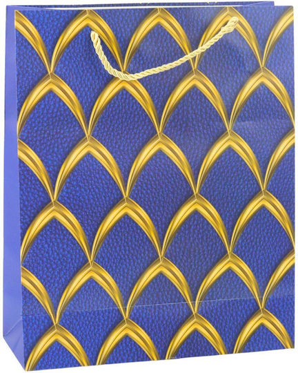 Lean Toys Bag for Gift Gold 32x12x26cm.