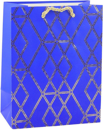 Lean Toys Χάρτινη Τσάντα για Δώρο Χρυσή 23x10.5x18εκ.