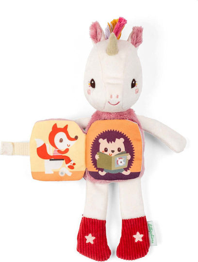 Lilliputiens Activity Book Unicorn glows in the dark made of Fabric with Sounds for 6++ Months