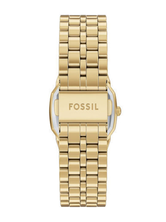 Fossil Γυναικείο Ρολόι Μπαταρίας με Χρυσό Μεταλλικό Μπρασελέ