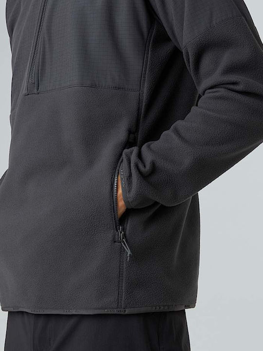 Glacier Heavyweight 1/2 Zip Bluză cu mânecă lungă Asphalt Grey, Tnf Black