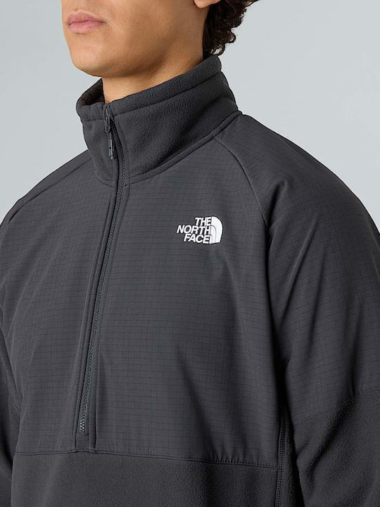 Glacier Heavyweight 1/2 Zip Bluză cu mânecă lungă Asphalt Grey, Tnf Black