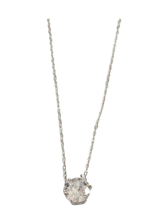 Prince Silvero Charm Solitärring aus Silber mit Zirkon