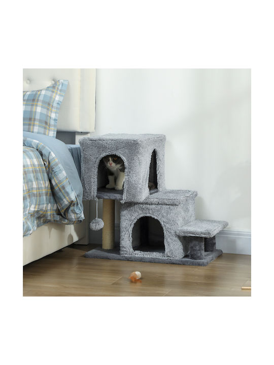 Pawhut Cats Scratching Post Gray 6x6cm