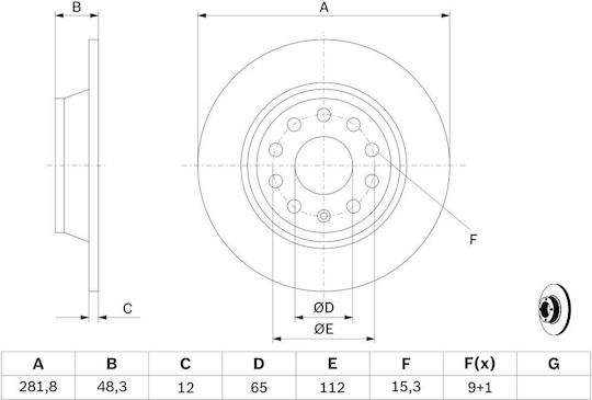 Bosch Bremsscheibe 0 986 479 B93