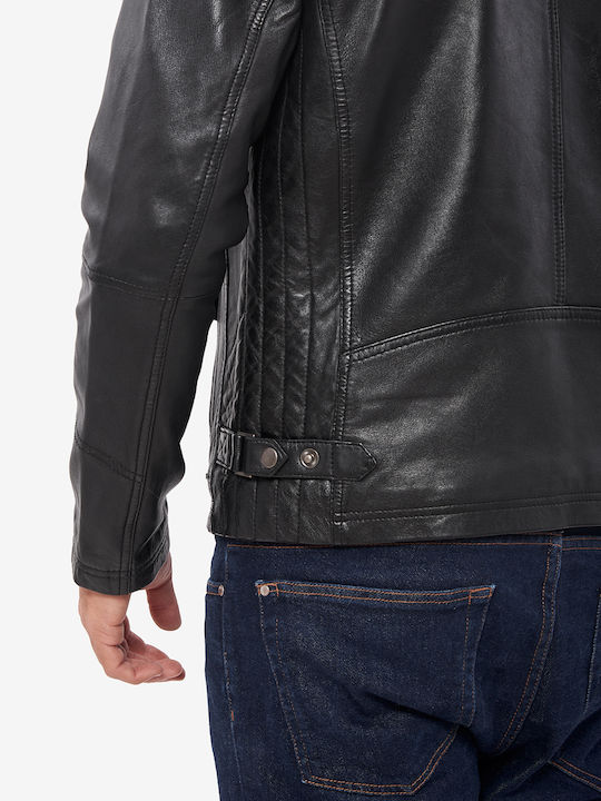 Alpha Sheep Lederjacke Jacke Schwarz