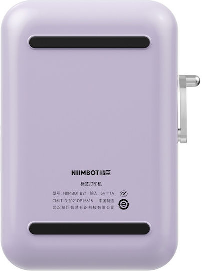 Niimbot B21 Pro Elektronischer Etikettendrucker 1 Zeile mit Bluetooth Lila