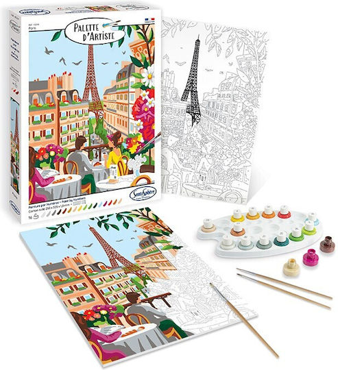 Sentosphere Palette D'artiste Paint By Numbers Paris 028-45214