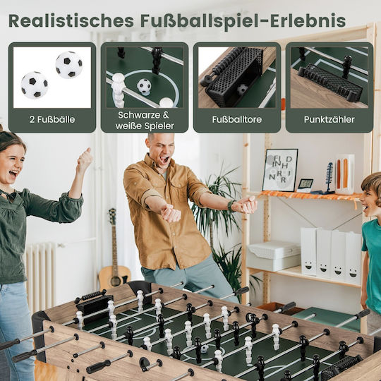 Costway Wooden Football Standing Table L117xW67.5xH84.5cm