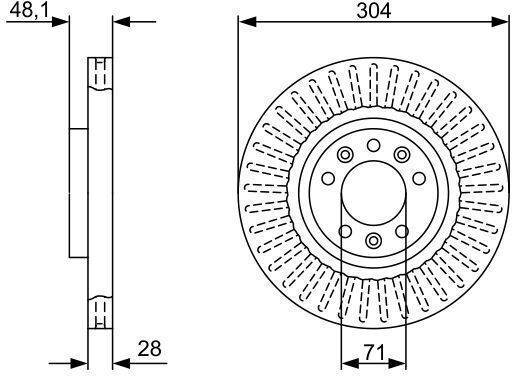 Bosch Bremsscheibe 0 986 479 A89
