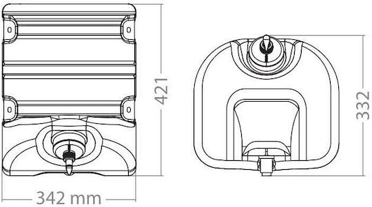 Lampa Plastic Jerry Can with Tap 30lt 151139