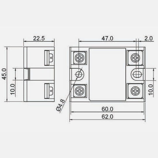 Ssr-40da Fotek 40a Output Ac24-380v Solid State Relay