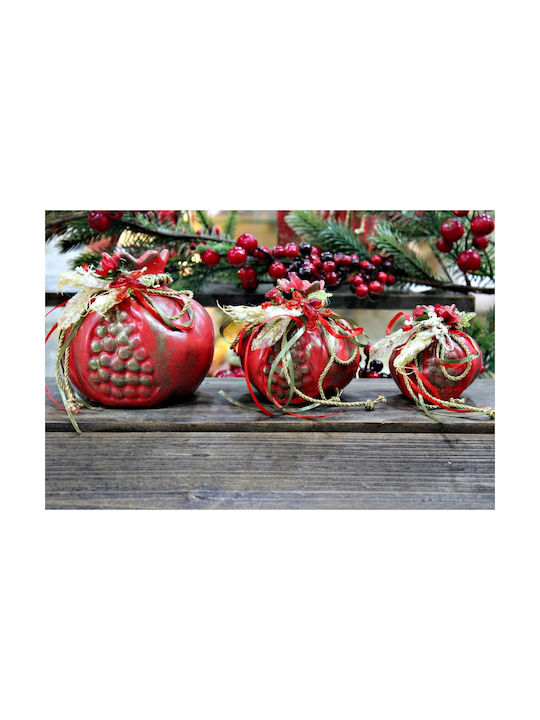 Gerakis Tabletop Lucky Charm Pomegranate Red made of Plaster 11.5x11.5cm 1pcs Gerakis Tabletop Lucky Charm Pomegranate Red made of Plaster 11.5x11.5cm 1pcs