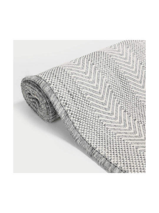 InTheBox Килим За външно ползване Правоъгълена Grey / White