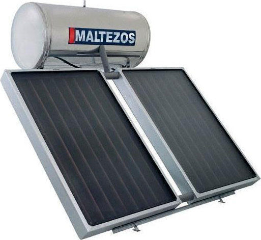 Maltezos MALT NCS Încălzitor solar de apă 200lt Inox Dublă acțiune 2.7 m² Selectiv