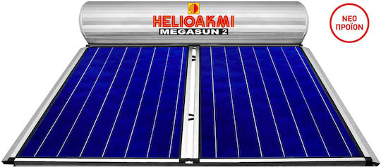 Helioakmi Megasun Încălzitor solar de apă 300lt Sticlă Energie Triplă Pompă de căldură 4.2 m² Selectiv