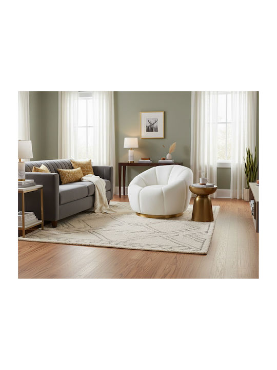 Snuggle Armchair Swivel White 95x87x69cm