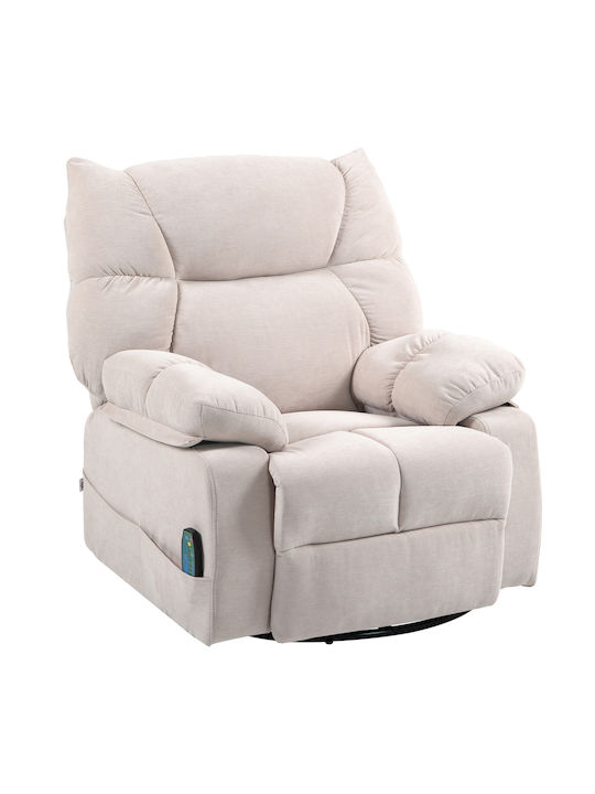 Relaxsessel Friseurwaschbecken Drehbar Beige 98x90x98cm