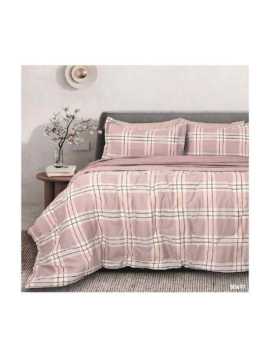 Palamaiki Duvet Set Queen 230x260cm B0697 Pink 5pcs 300 GSMGsm