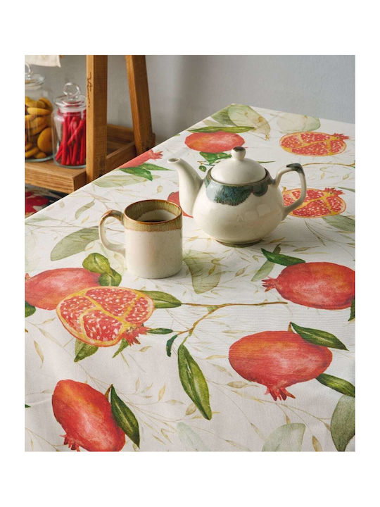 Kentia Tischtuch Granada Red-green 135x180cm