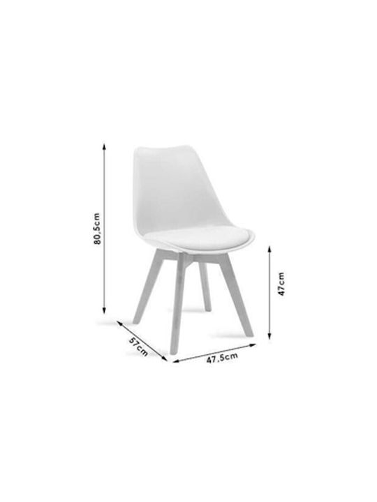 Elsa Dining Room Polypropylene Chair Black Velvet-Black Metal 47x56.6x82cm
